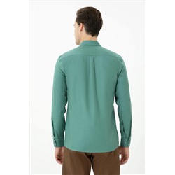 Erkek Mint Uzun Kollu Gömlek