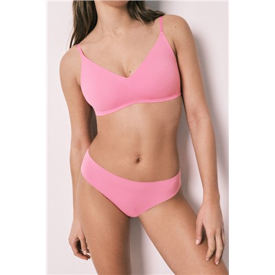 Braga culotte microfibra clean cut coral