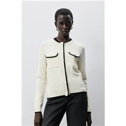 Chaqueta bolsillos contraste