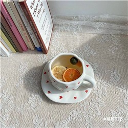 Милейшая кружка с блюдцем