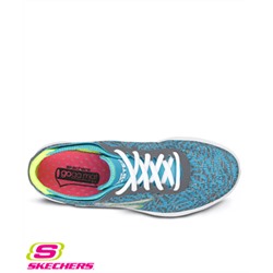 Skechers GO Step Watermark Gray/Blue Athletic Shoe