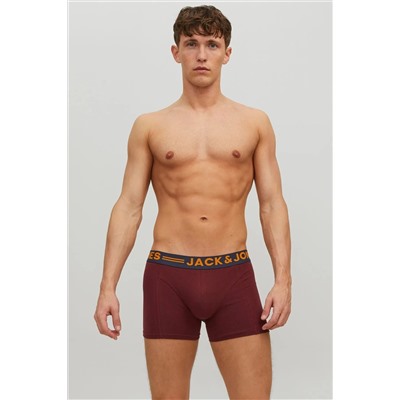 Jack & Jones Erkek 3'lü Düz Renk Boxer Paketi - 12113943 - BS