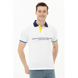 Erkek Beyaz Polo Yaka Tişört