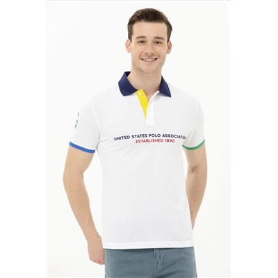 Erkek Beyaz Polo Yaka Tişört