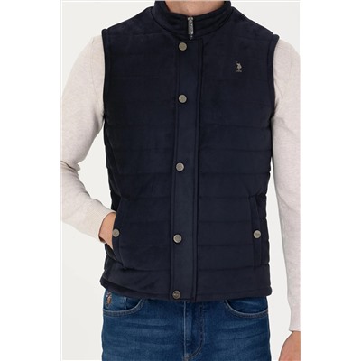 Erkek Lacivert Deri Ceket