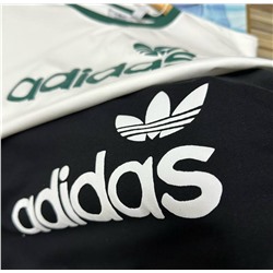 Эластичная футболка АДИДА*С 🩵  Материал: хлопок с небольшой примесью полиэстера