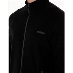 Siyah Regular Fit Polar Hırka