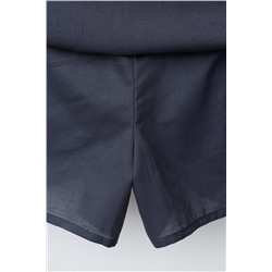 FLOCKED PRINT BERMUDA SKORT