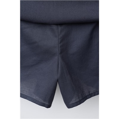 FLOCKED PRINT BERMUDA SKORT