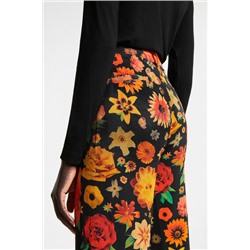 Pantalón campana floral