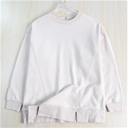 Хлопковая свободная повседневная толстовка