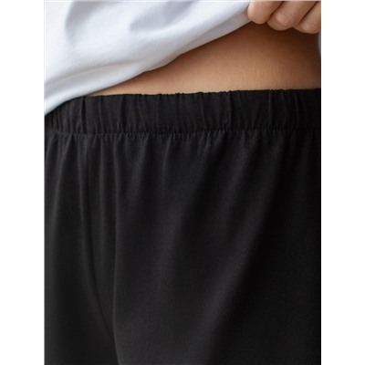 Короткие шорты с поясом на резинке из эластичного хлопка