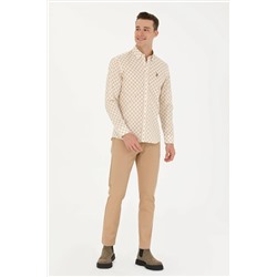 Erkek Taş Uzun Kollu Gömlek