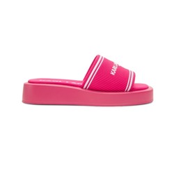 Karl Lagerfeld Paris Ohare 30MM Logo Wedge Heel Sandals