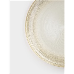 Тарелка закусочная, 21 см, стекло, молочная/шампань, Marbella