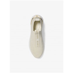 Michael Kors Outlet Bodie Metallic Knit Slip-On Sneaker
