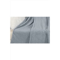 Плед Амели, велсофт Carre, 100% полиэстер, Светло-серый НАТАЛИ #1024274