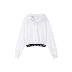 Sudadera corta Blanco