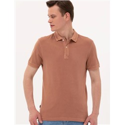 Kahverengi Slim Fit Polo Yaka Tişört