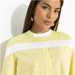 Свитшот комбинированный, Всплеск эмоций (yellow)