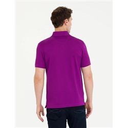 Mor Slim Fit Basic Tişört