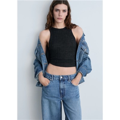 Jeans balloon tiro medio