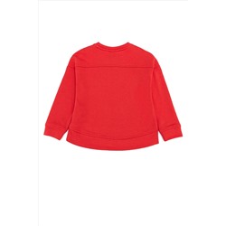 Çocuk Kırmızı Basic Sweatshirt
