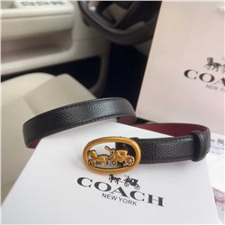 Ретро-ремень КОУ*Ч изготовлен из гладкой кожи