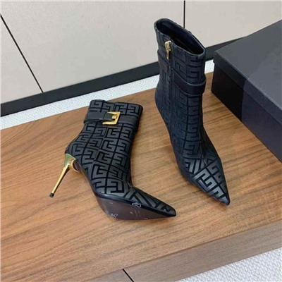 Модные ботинки с квадратной пряжкой  БАЛЬМА*Н