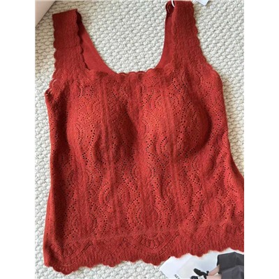 Бархатный французский кружевной топ / бюстгальтер   LA PERL*A