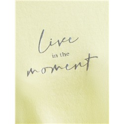 Свободная футболка с принтом из премиального хлопка с эластаном