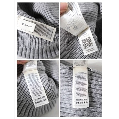 Мужской комплект шапка и шарф из смесовой шерсти  Gan*t