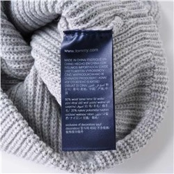 Вязаная шапка унисекс из смесовой шерсти Tomm*y Hilfige*r ❌