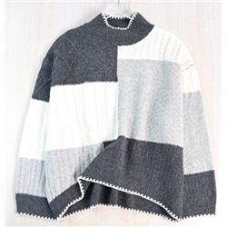 Женский cвободный повседневный трикотажный свитер