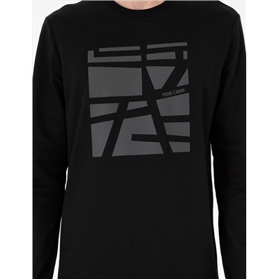 Siyah Regular Fit Sweatshirt