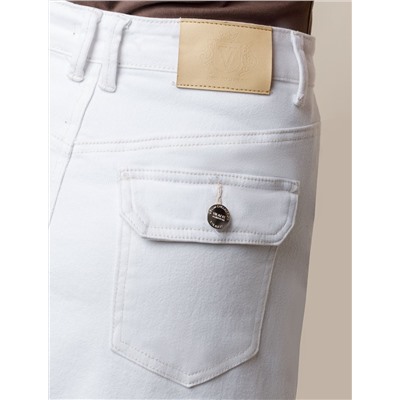 Юбка А-силуэта из эластичного денима