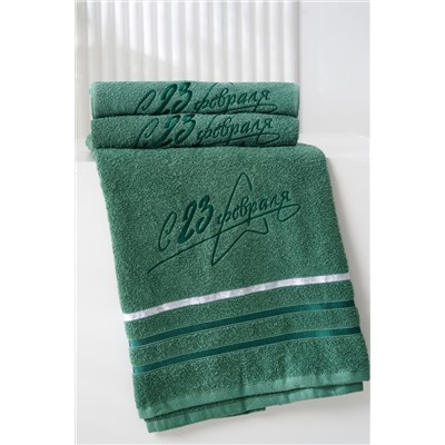 14418/13 "23 февраля"полотенце махровое плотность 350гр