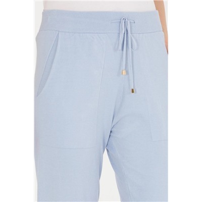 Kadın Mavi Triko Pantolon