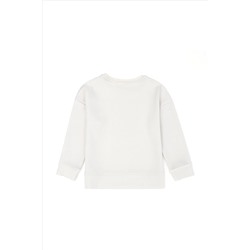 Kız Çocuk Taş Bisiklet Yaka Sweatshirt