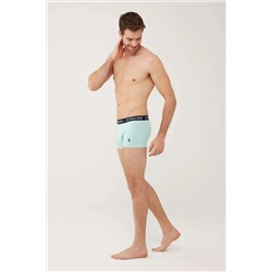 U.S. Polo Assn. Erkek Lacivert - Mint - Antrasit Melanj 3 Lü Boxer 80446