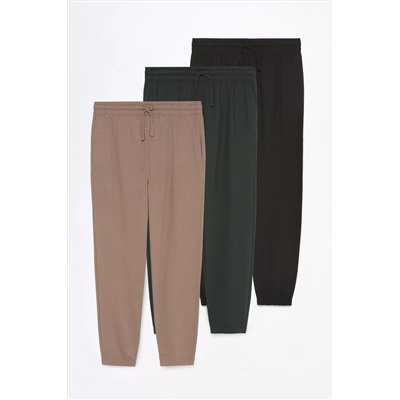 Pack de 3 pantalones jogger básicos