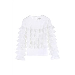 Blusa avolantada Blanco