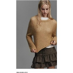 Женский пуловер крупной вязки  ЗАР*А