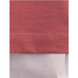 Свободная футболка из премиального хлопка с эластаном