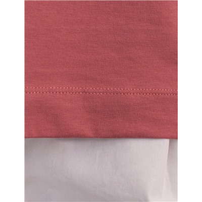 Свободная футболка из премиального хлопка с эластаном