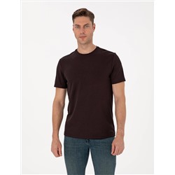Koyu Kahverengi Regular Fit Tişört