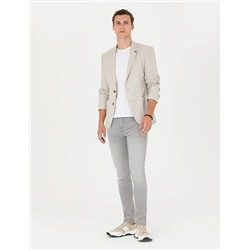 Bej Ex. Slim Fit Ceket