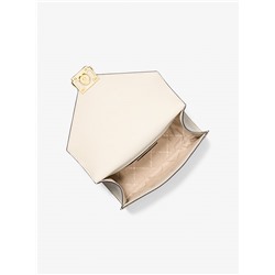 Whitney Medium Signature Logo and Metallic Shoulder Bag