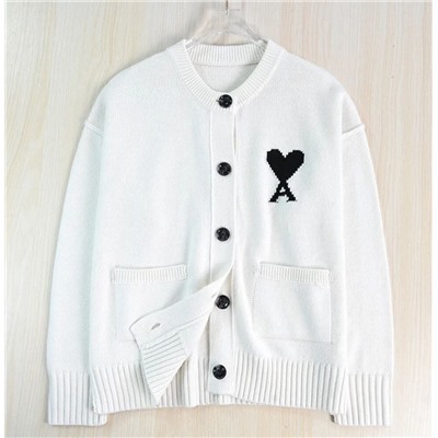 Кардиган из трикотажа с круглым вырезом, модель унисекс  АМ*И