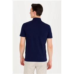 Erkek Lacivert Basic Polo Yaka Tişört